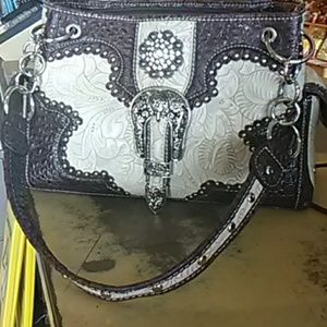 Beautiful large buckle purse